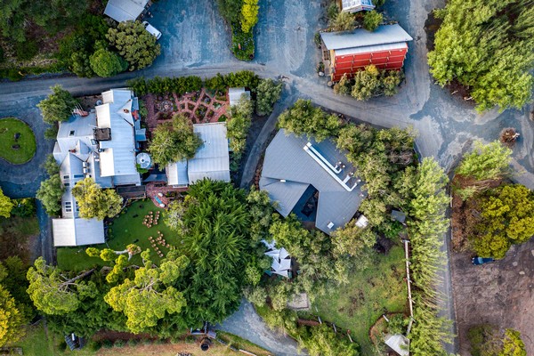 Birds eye view of Oakdene Cellar Door & Mr Grubb Bistro